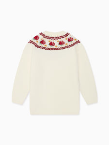 Ivory Grenada Merino Fair Isle Girl Sweater
