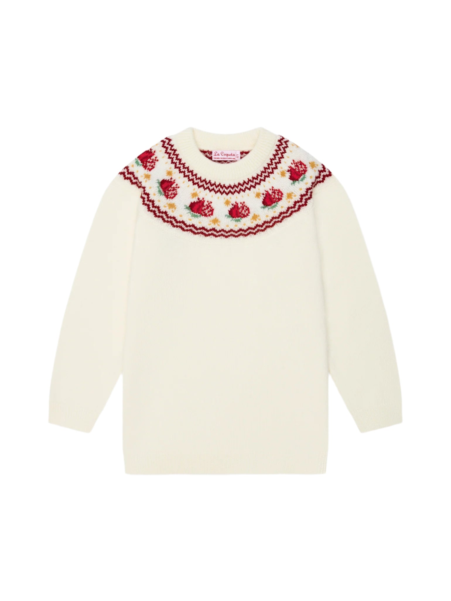 Ivory Grenada Merino Fair Isle Girl Sweater