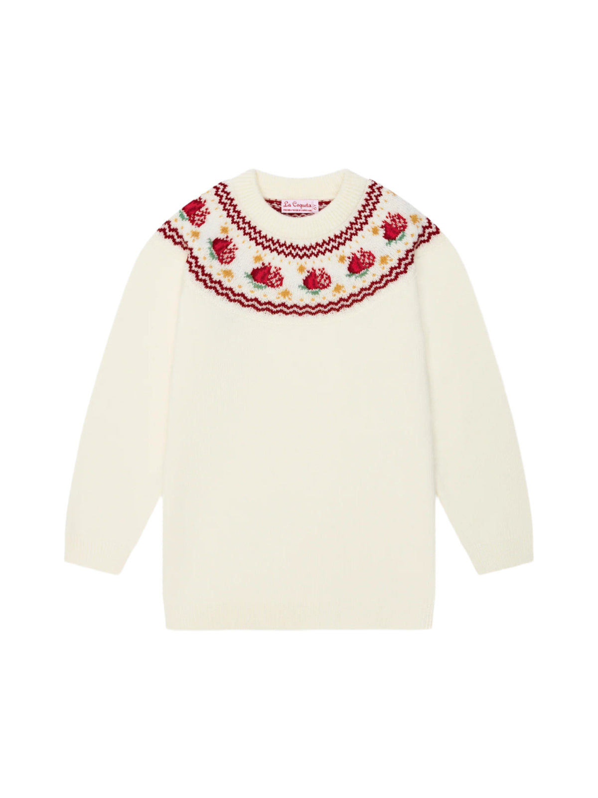 Ivory Grenada Merino Fair Isle Girl Sweater