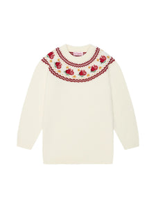 Ivory Grenada Merino Fair Isle Girl Sweater