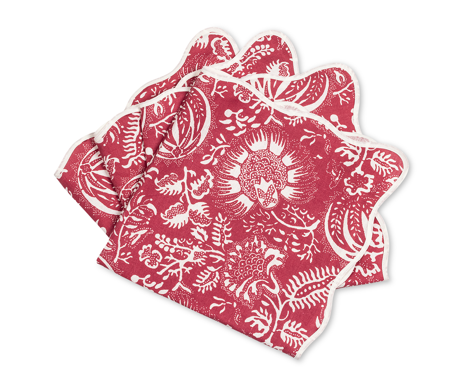 Matouk Schumacher Granada Napkin in Scarlet, Set of 4