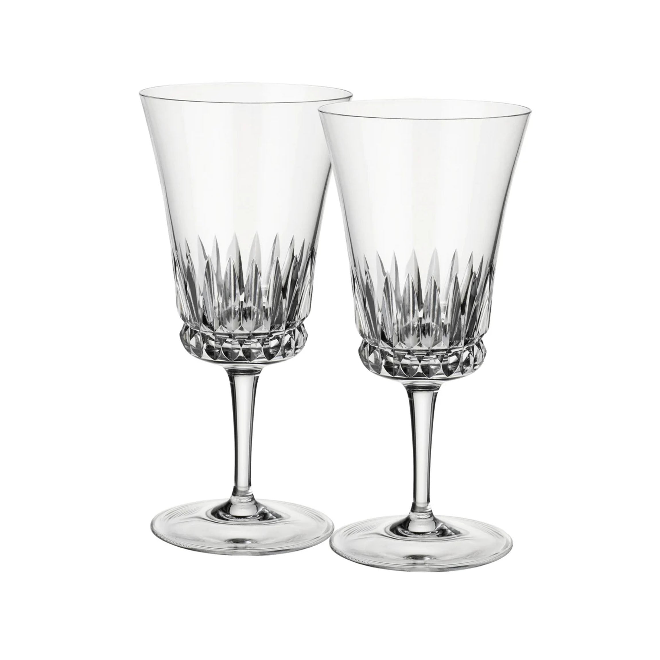 Grand Royal Water Goblet Pair in Clear, Set of 2