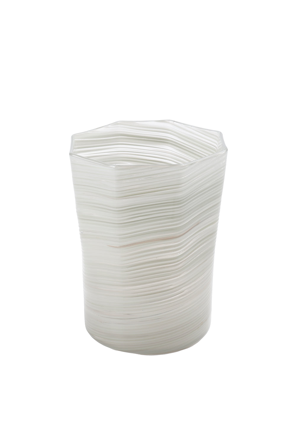 Short Hand Blown Tumbler in Grey, Set of 6