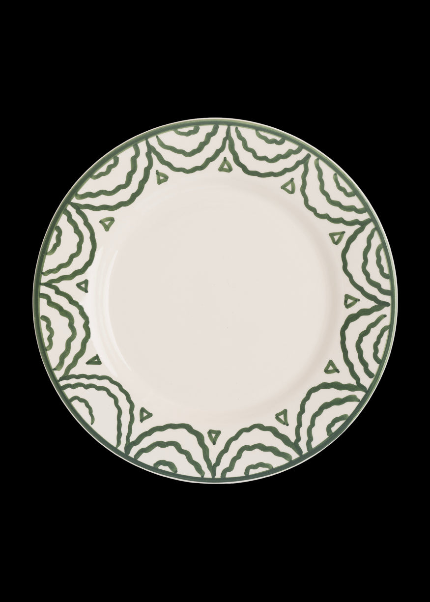 Late Afternoon Green Tabla Dinner Plate