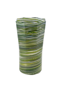 Tall Hand Blown Tumbler in Avocado Mix, Set of 6