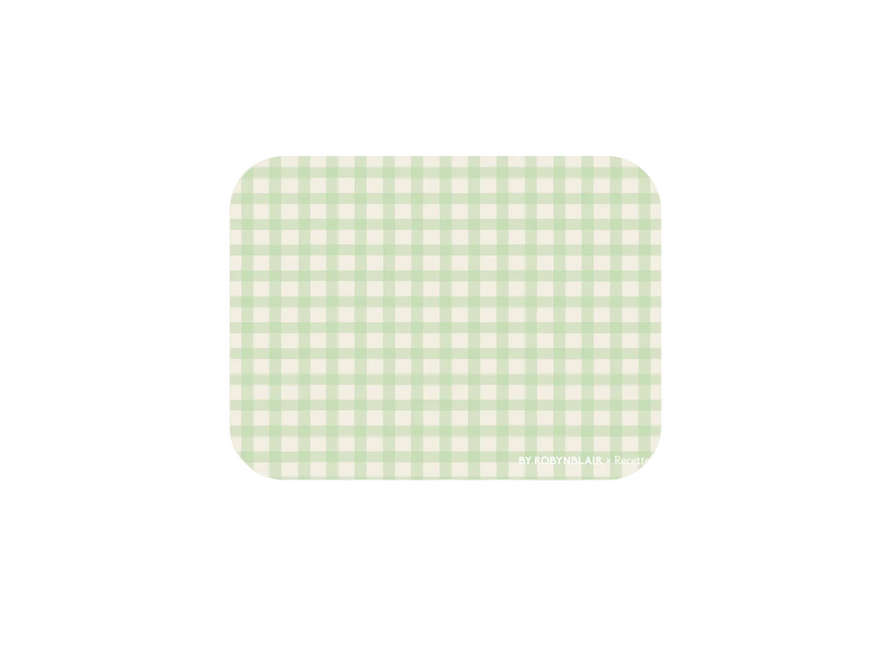 Placemat in Green Gingham, Set of 2