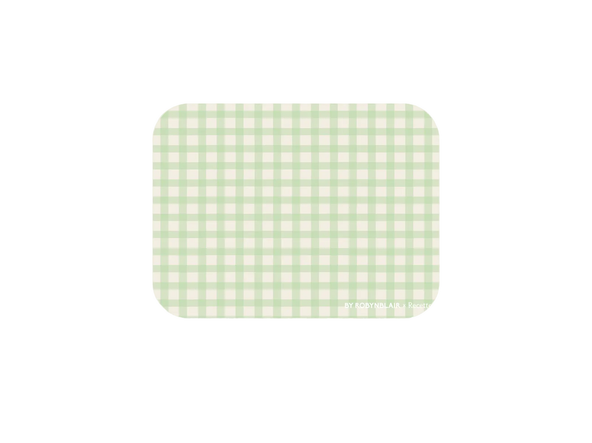 Placemat in Green Gingham, Set of 2