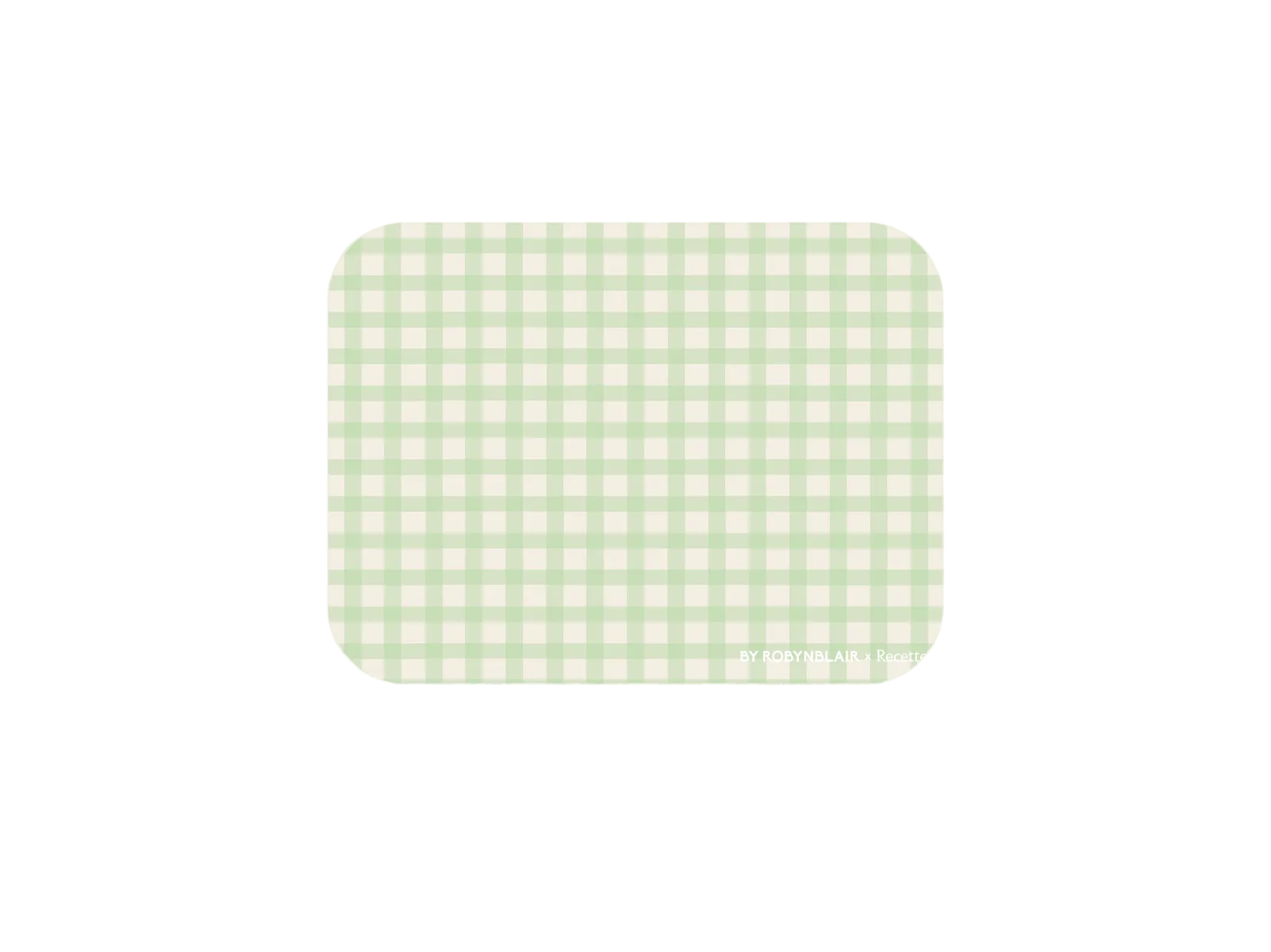 Placemat in Green Gingham, Set of 2