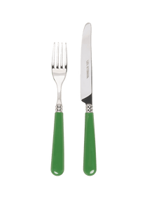 Late Afternoon Green Knife and Fork Set