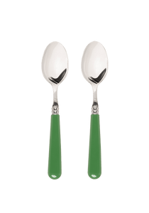 Late Afternoon Green Set of 2 Dessert Spoons