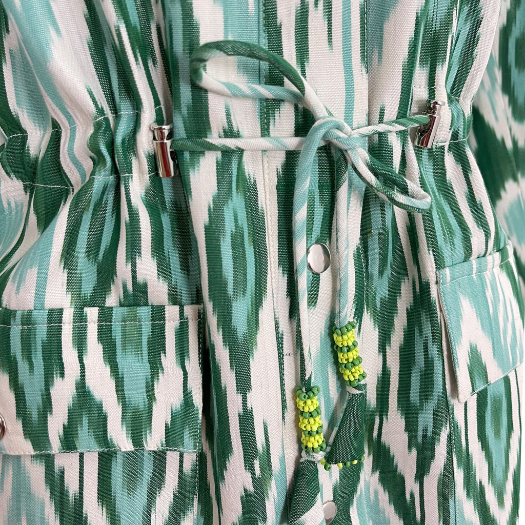 Green Silk Ikat Jacket