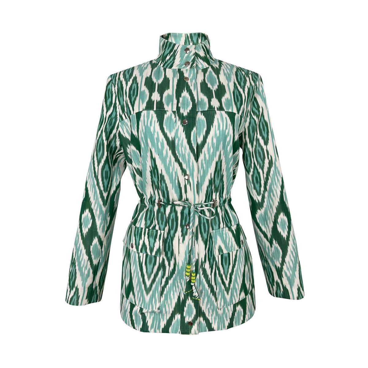 Green Silk Ikat Jacket