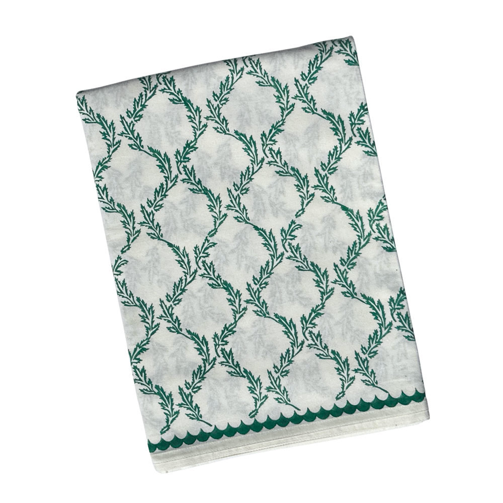 Dark Green Vine Tablecloth
