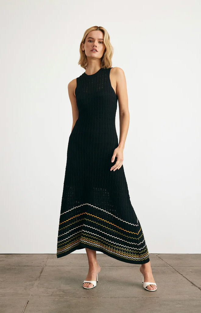 Greyson Dress in Black Multi