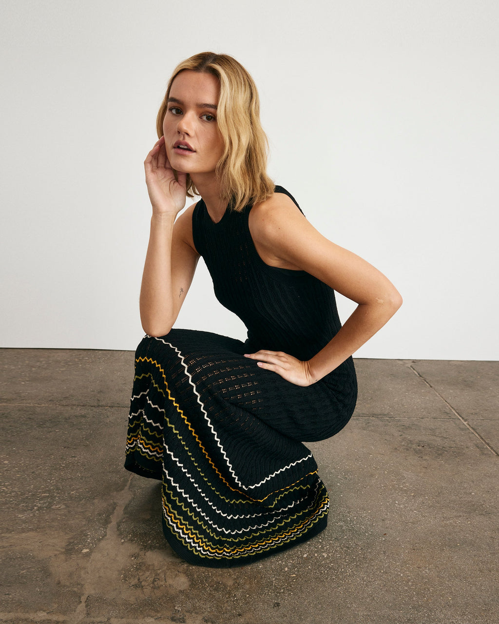 Greyson Dress in Black Multi