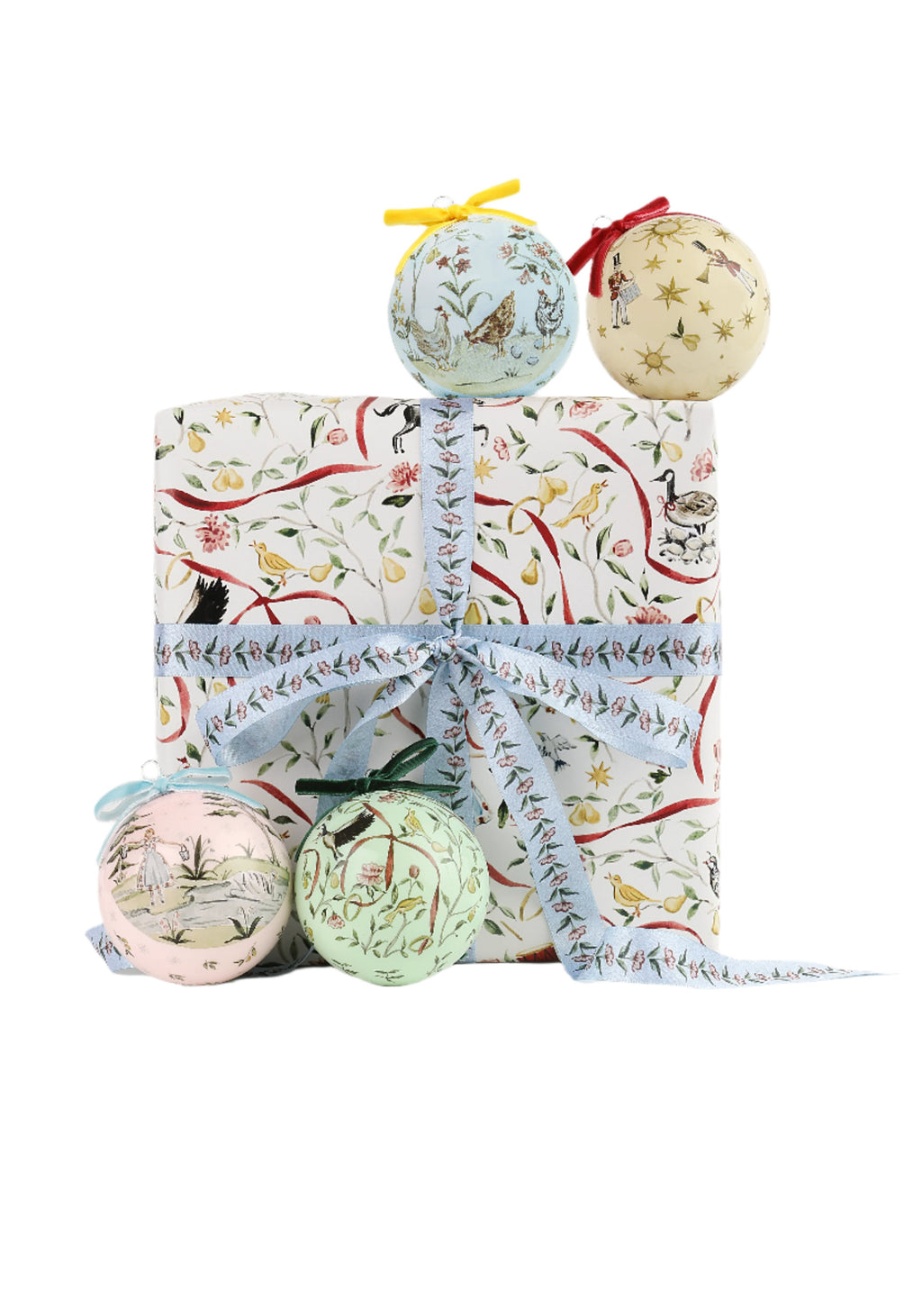Riley Sheehey “12 Days of Christmas“ Ornaments, Set of 4