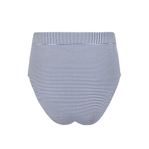 Women’s Harbor Stripe High Waist Bikini Bottom