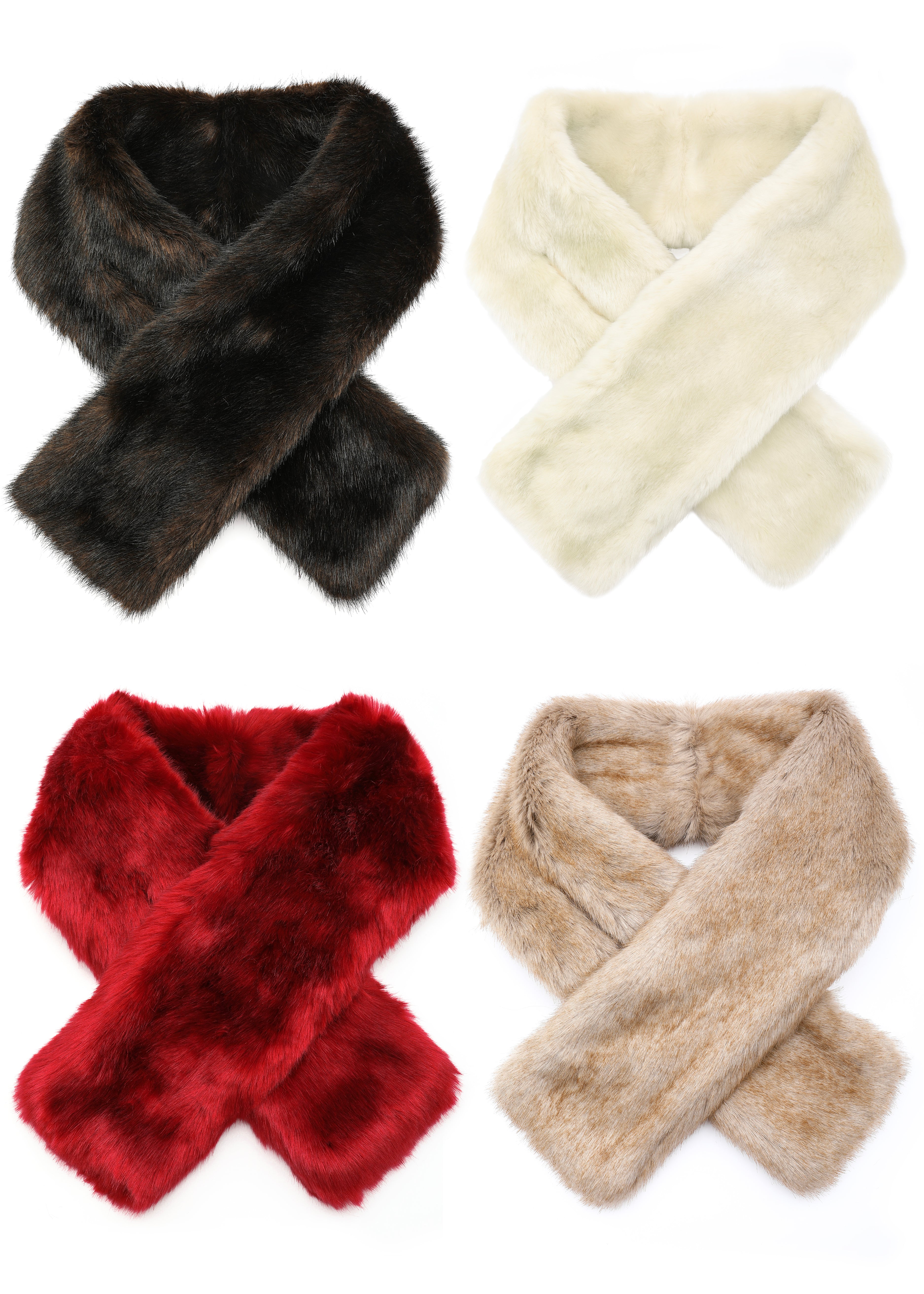 Faux Fur Pull-Through Scarf