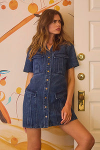 Gwen Dress in Harbor Denim