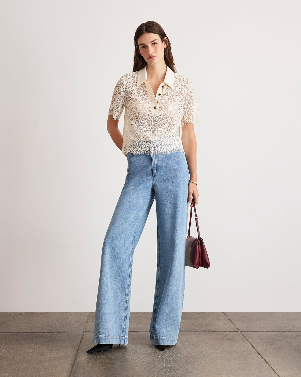 Gwen Top in Ivory