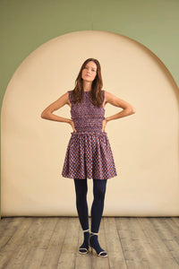 Gweneth Dress in Autumn Fleur Fig