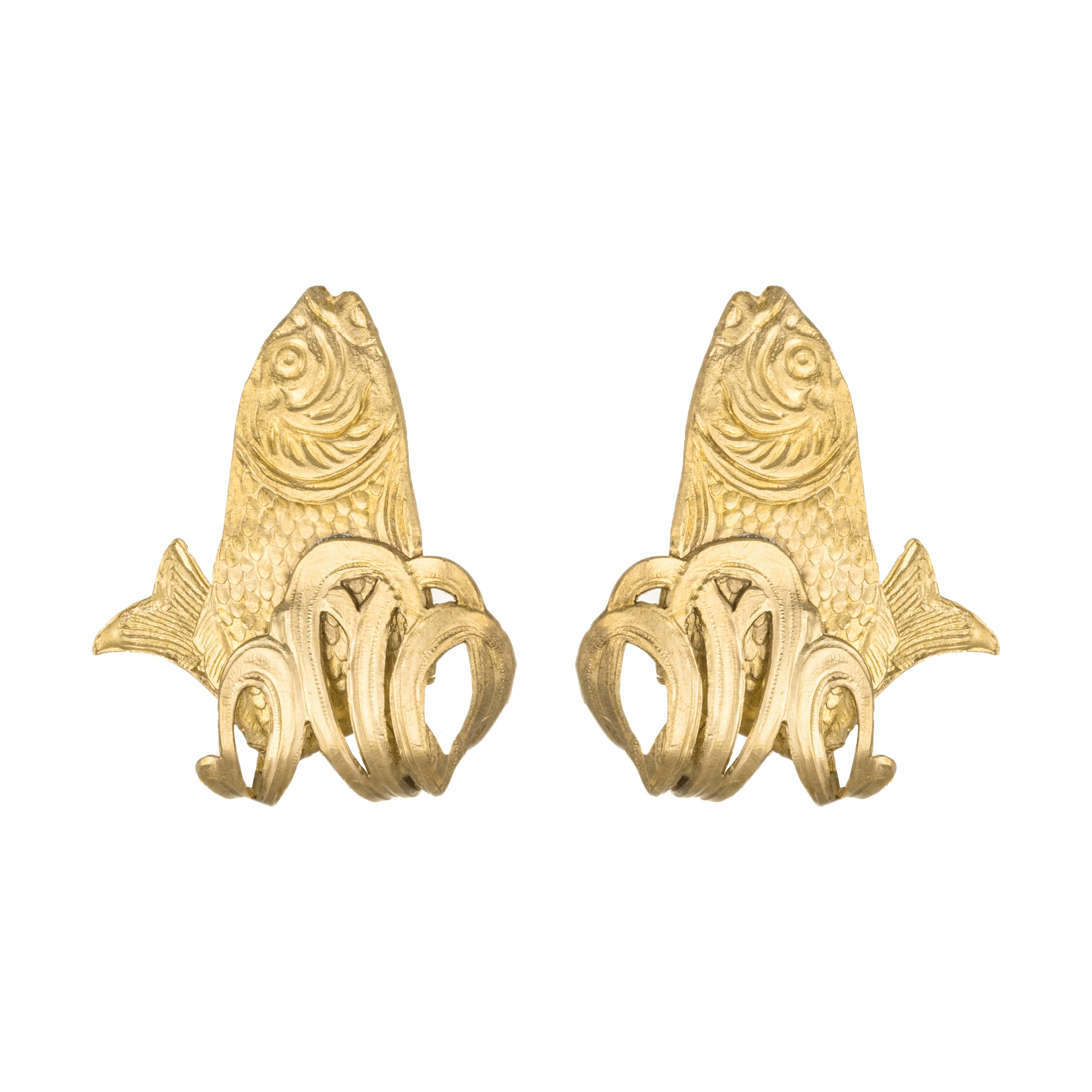 Sacred Cod Hoop Earrings