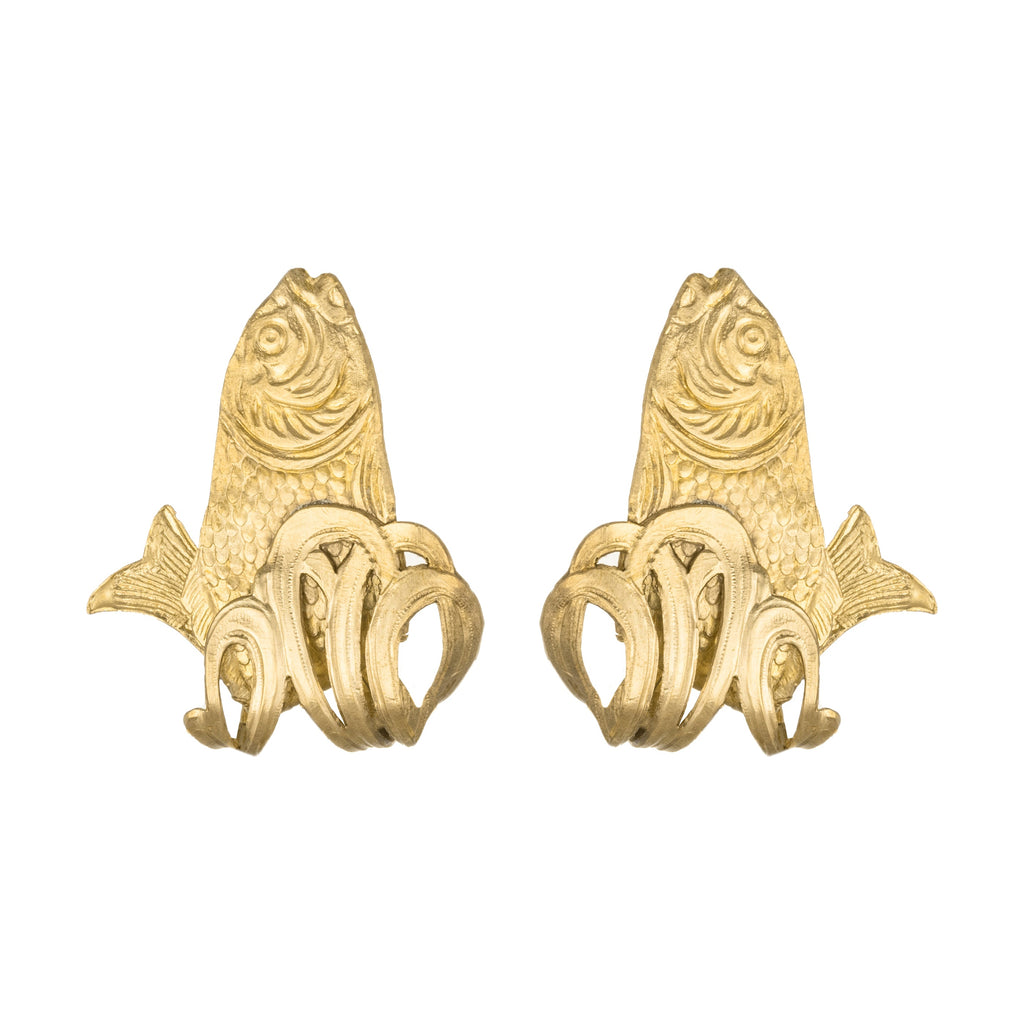 Sacred Cod Hoop Earrings