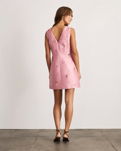 Halston Dress in Rose Quartz