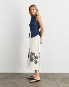 Hanelle Top in Classic Indigo Blue
