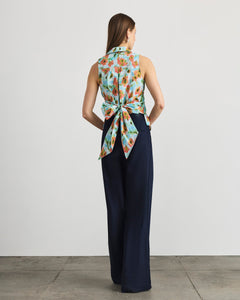 Hannah Top in Powder Blue Multi