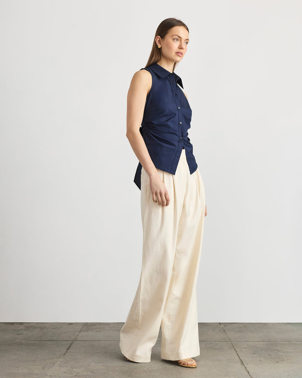 Hannah Top in Maritime Blue in Maritime Blue
