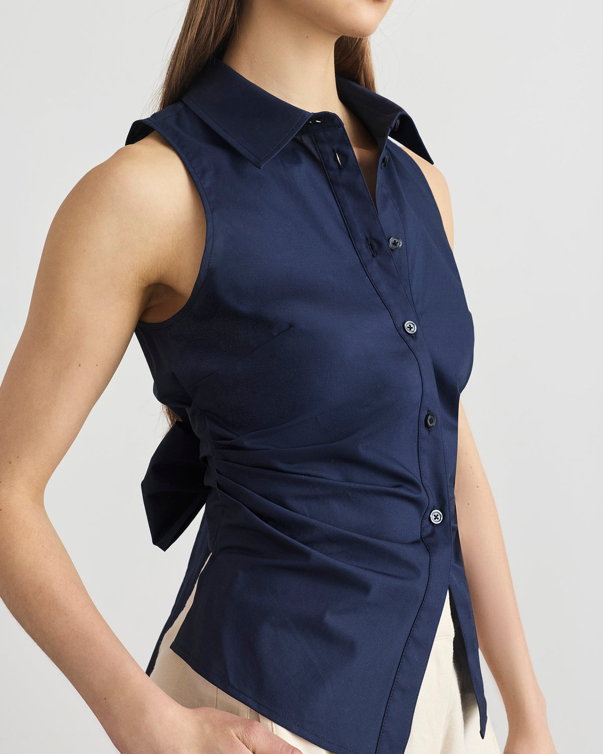 Hannah Top in Maritime Blue in Maritime Blue