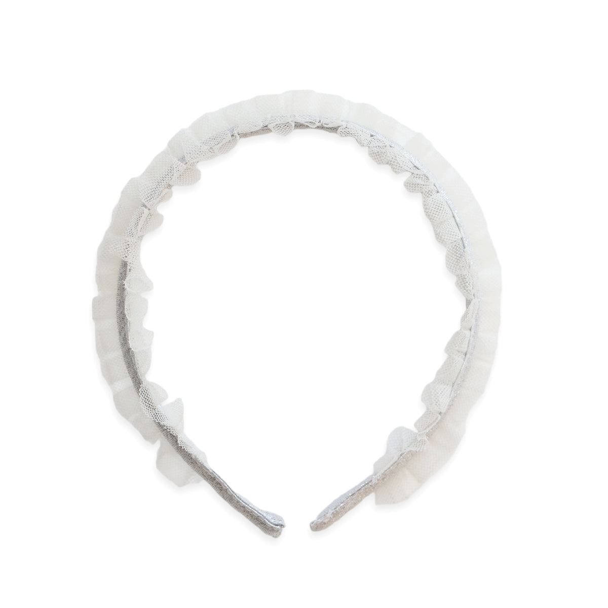 Swan Headband by Eva’s House, satin and tulle European-style girls headband from Switzerland, perfect for special occasions and princess-inspired fall outfits
