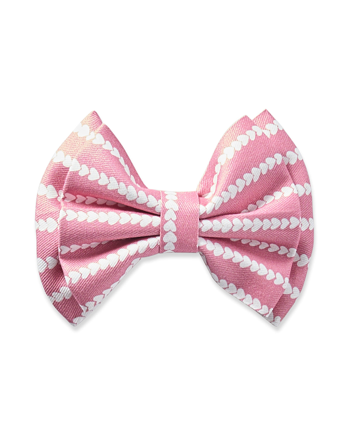 Girl’s Twill Hair Bows in Love Lines