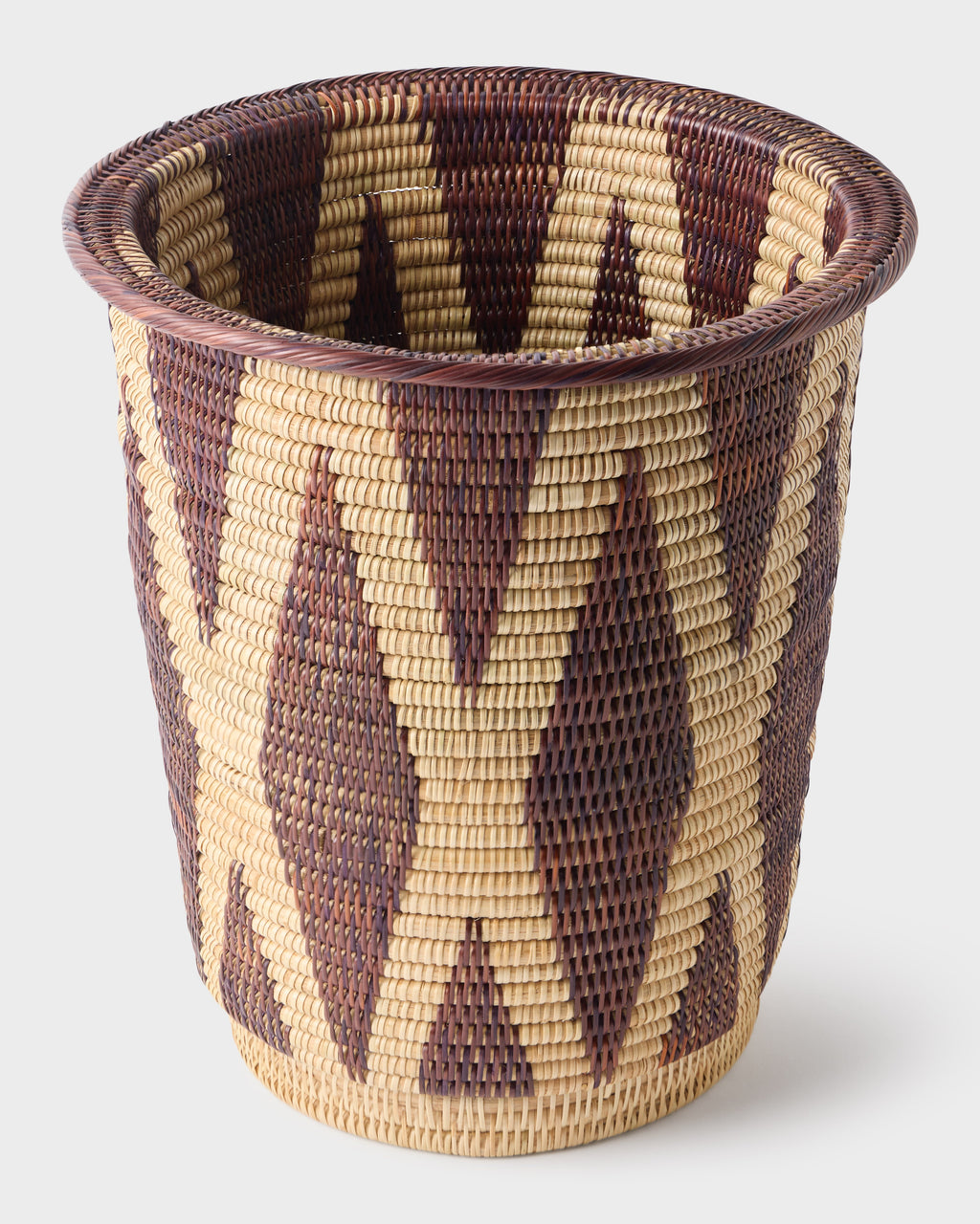 Woven Marrone Wastepaper Bin