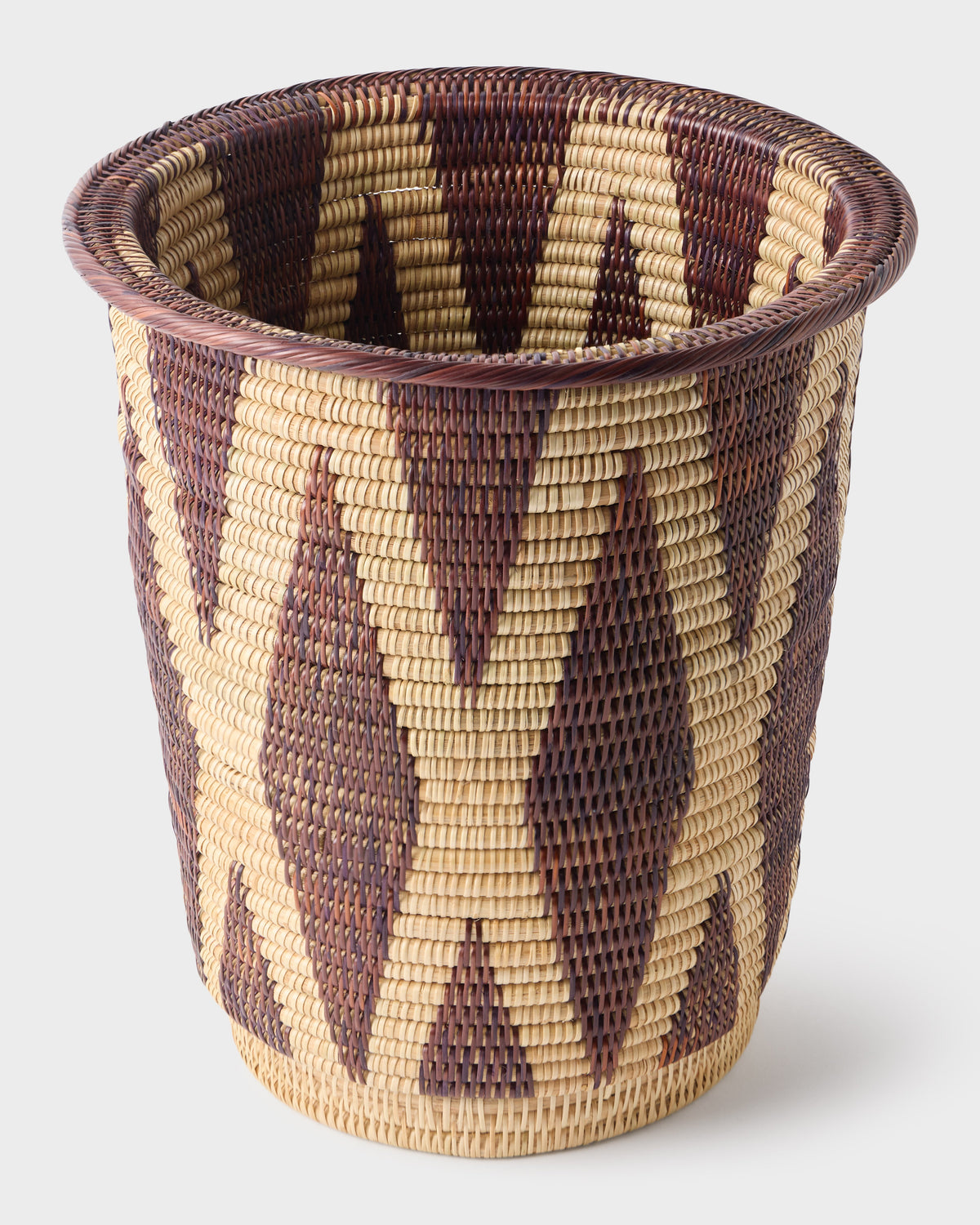 Woven Marrone Wastepaper Bin
