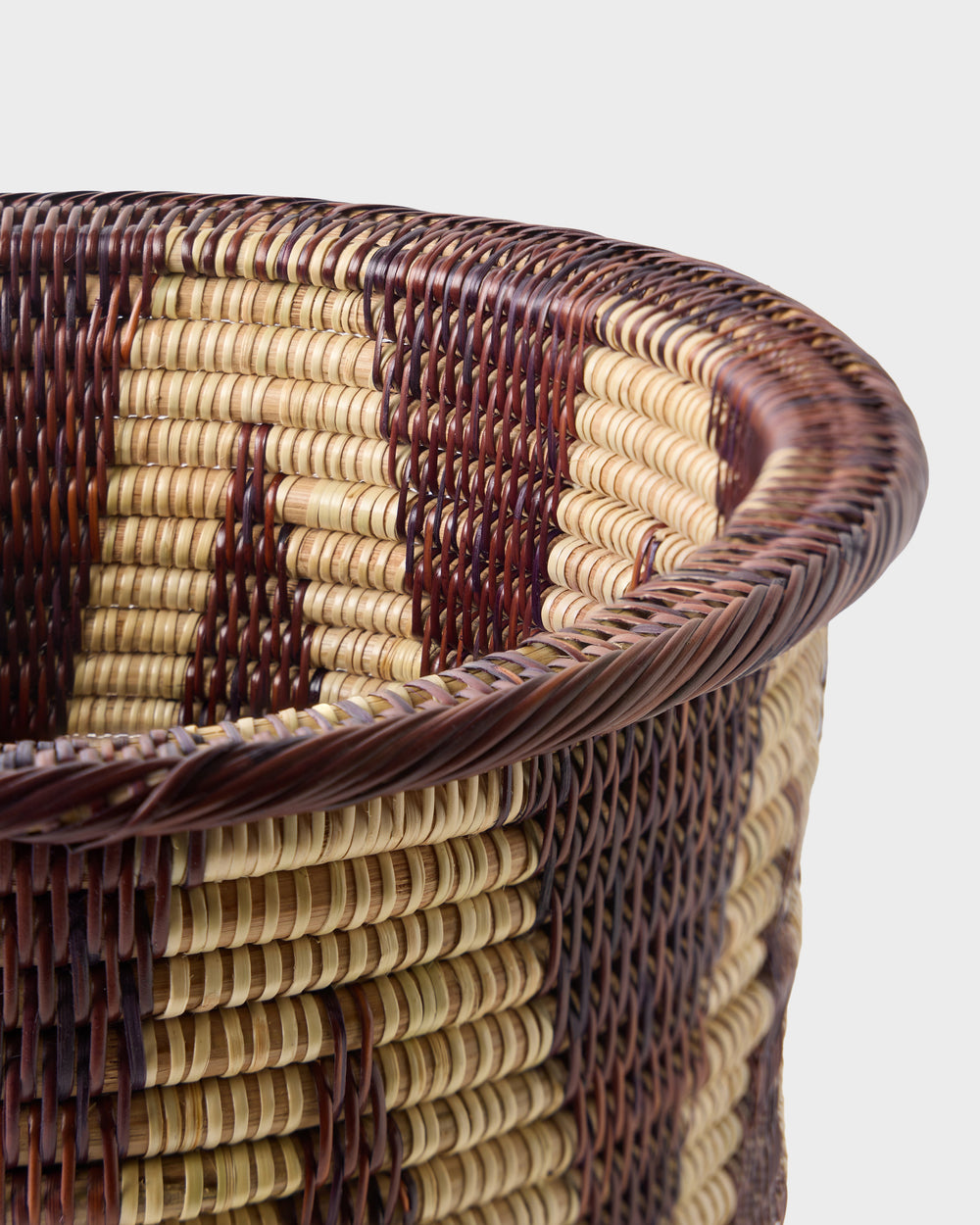 Woven Marrone Wastepaper Bin
