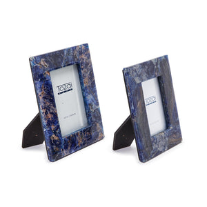 Sodalite Photo Frames, Set of 2