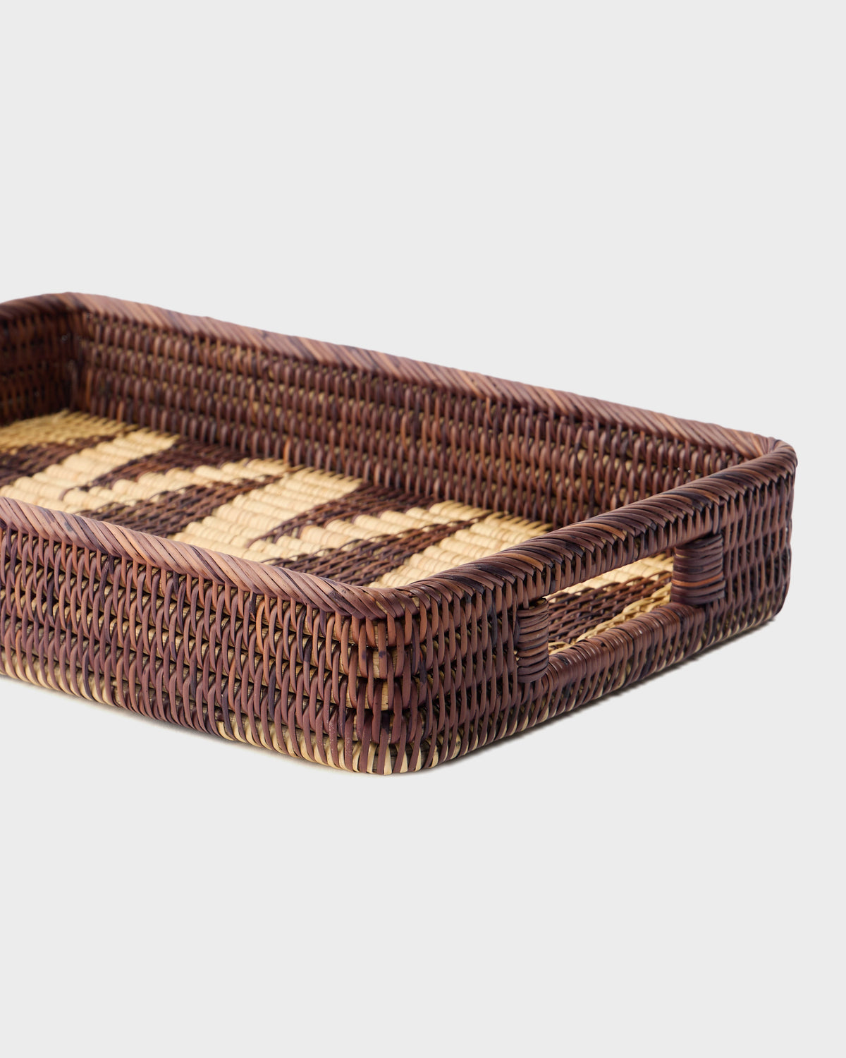 Rattan Diamond Serving Tray in Small