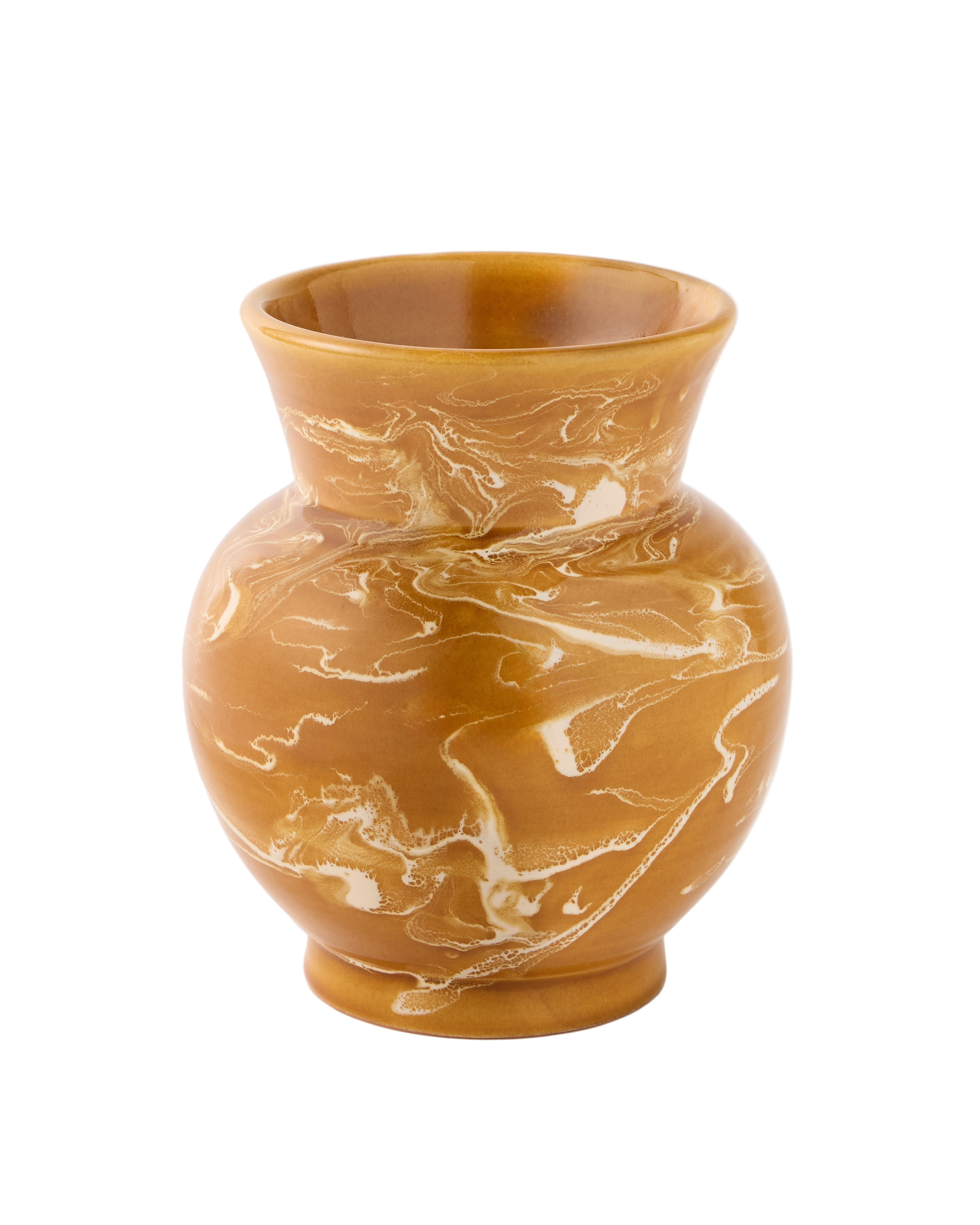 Marbled Vase in Terracotta