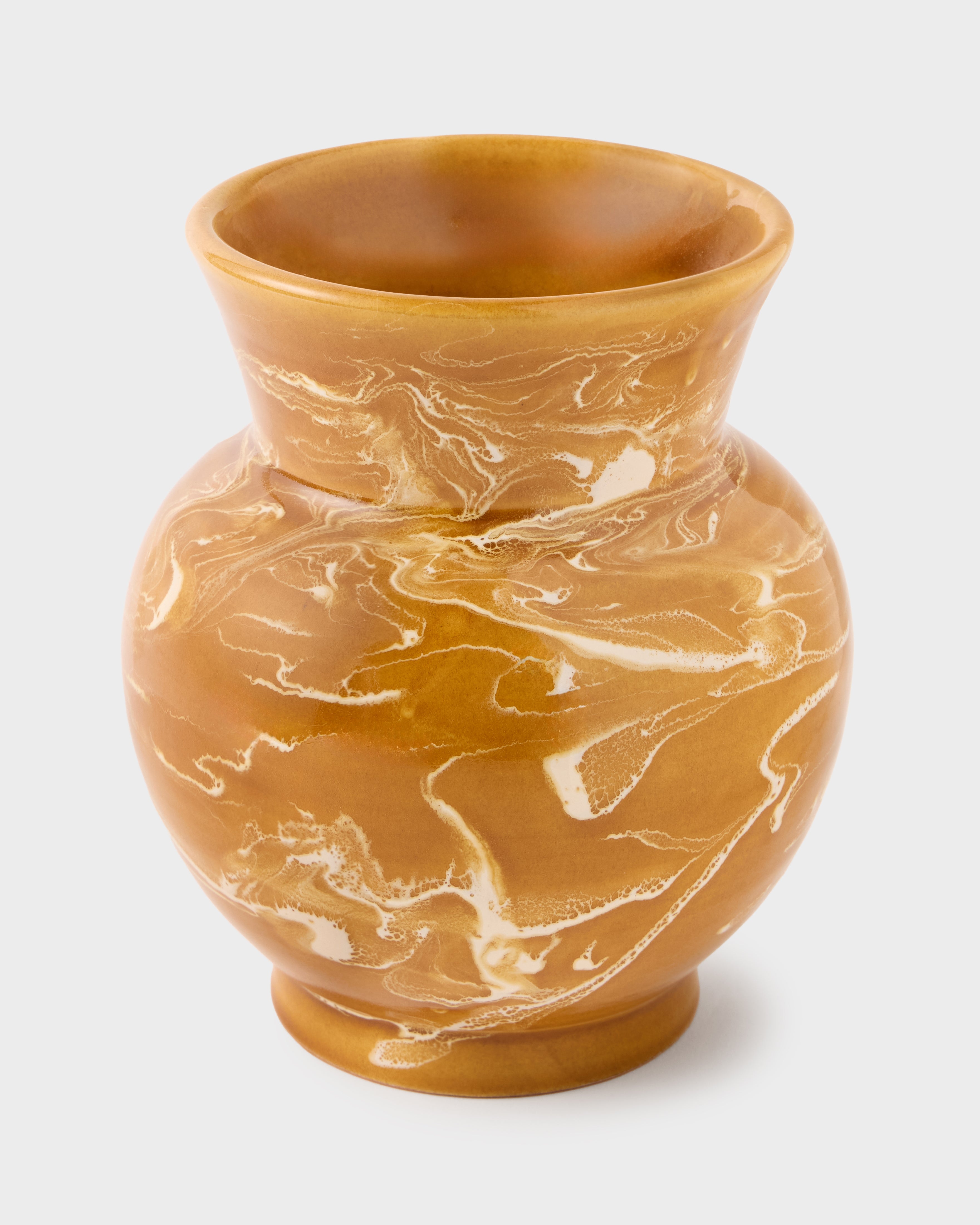 Marbled Vase in Terracotta