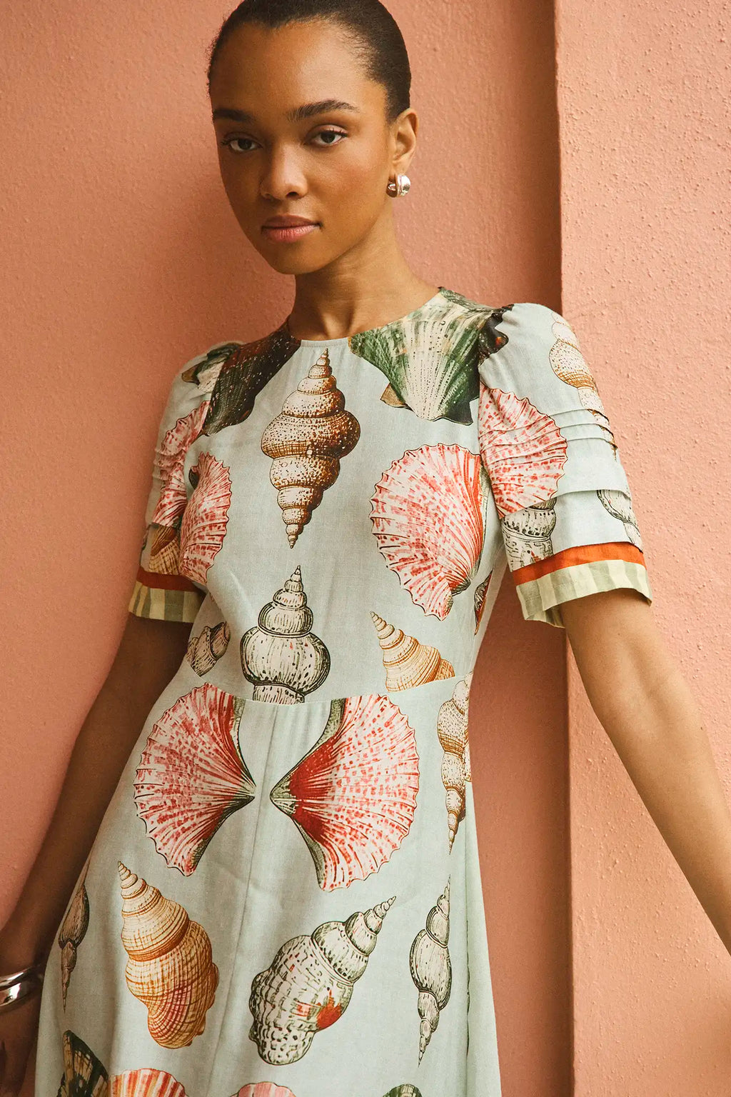 The Casey Dress in Somers Shell Mint.