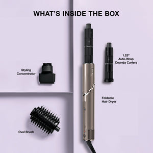Shark FlexStyle AirStyling & Drying System - Straight & Wavy Hair, Mocha Silver