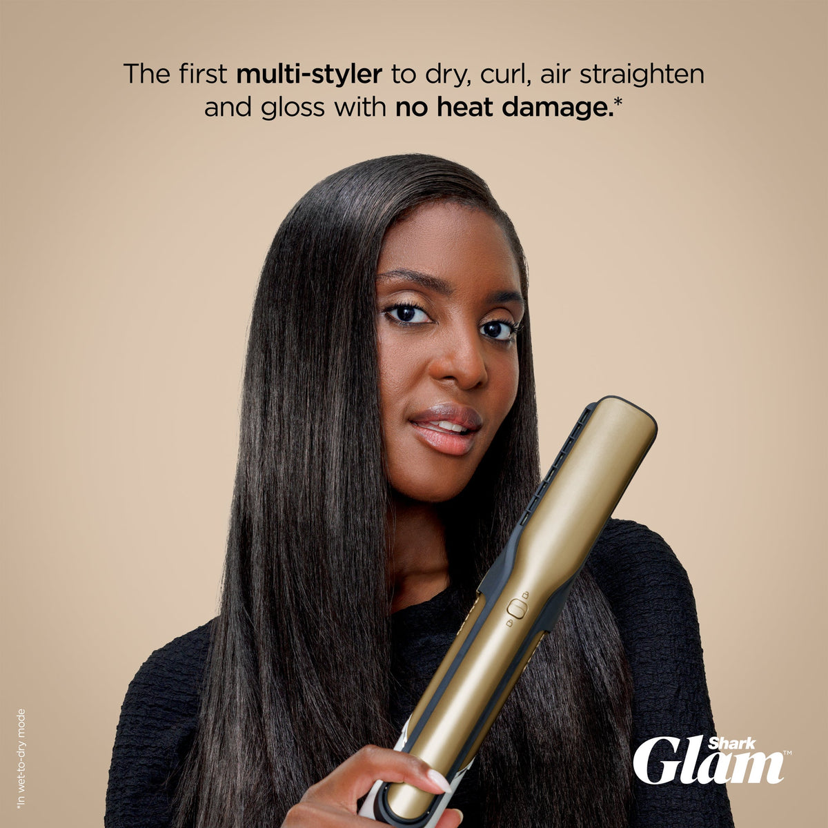 Shark Glam Ceramic Air Styling & Drying System, Gold