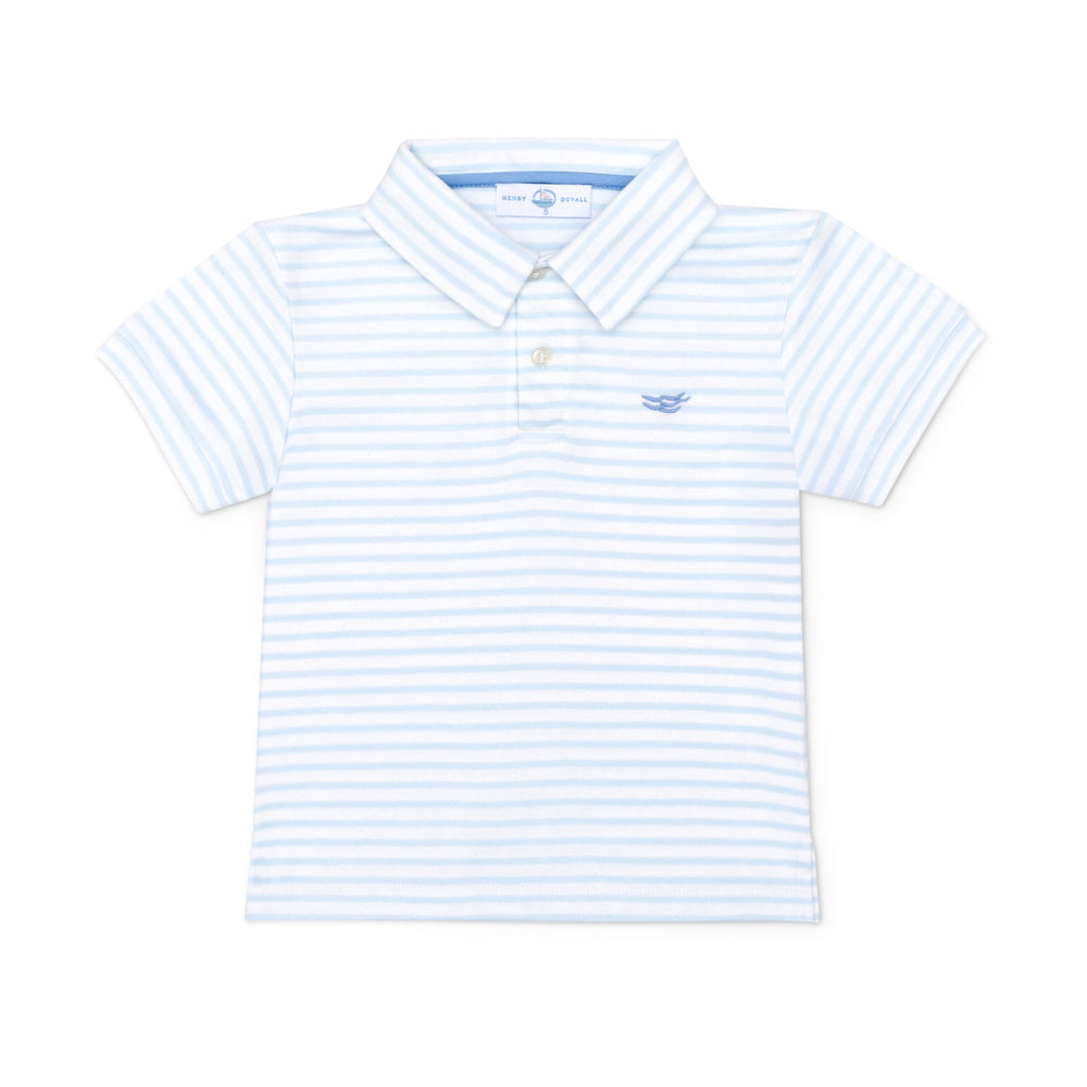 Henry Duvall classic white boys polo in soft cotton, timeless preppy wardrobe staple for school and dressier occasions