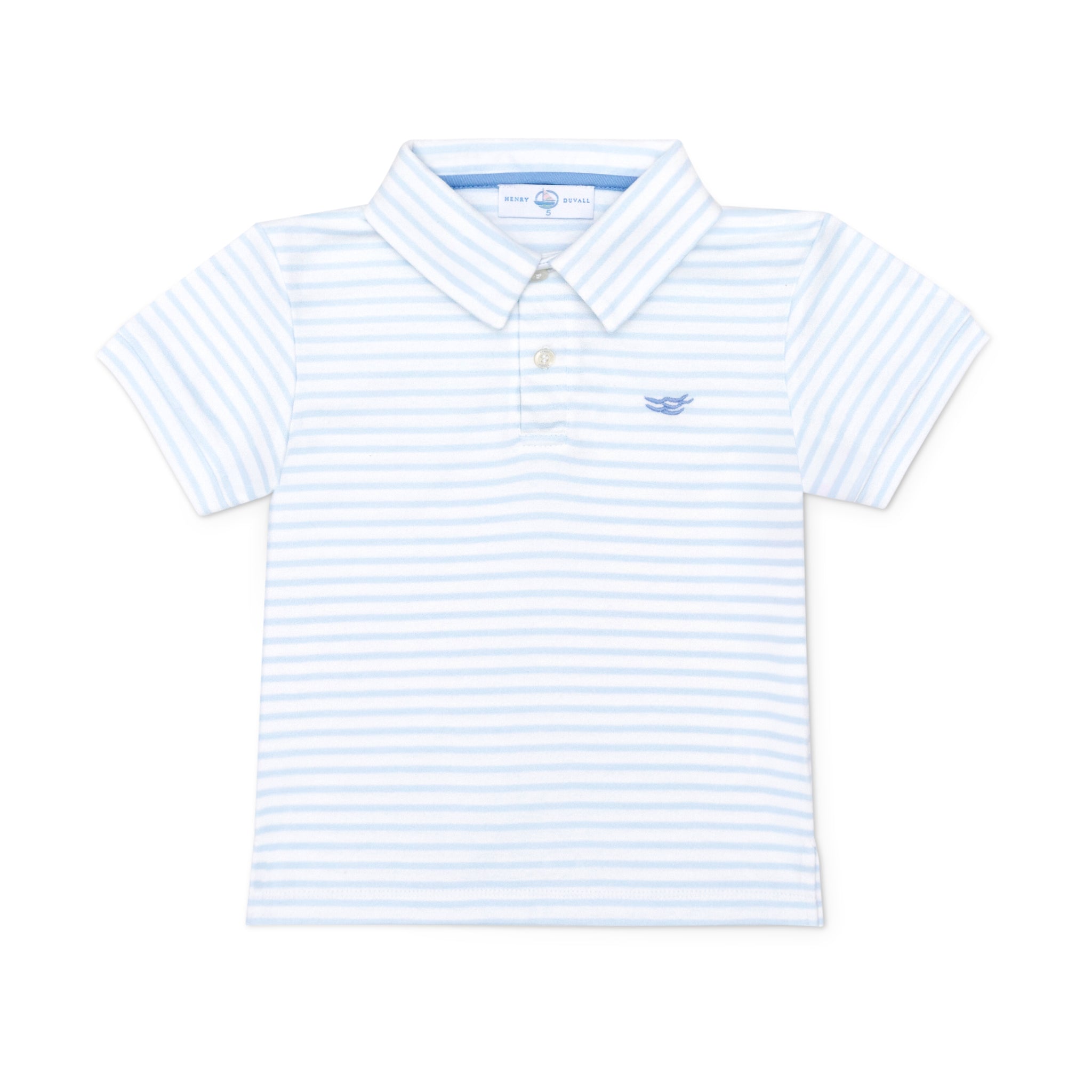 Henry Duvall classic white boys polo in soft cotton, timeless preppy wardrobe staple for school and dressier occasions