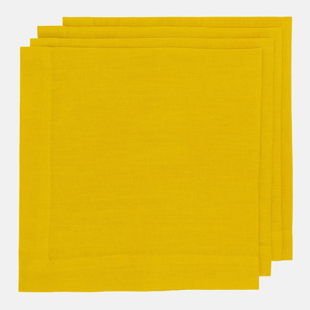Citron HG Signature Hand-dyed Linen Napkin