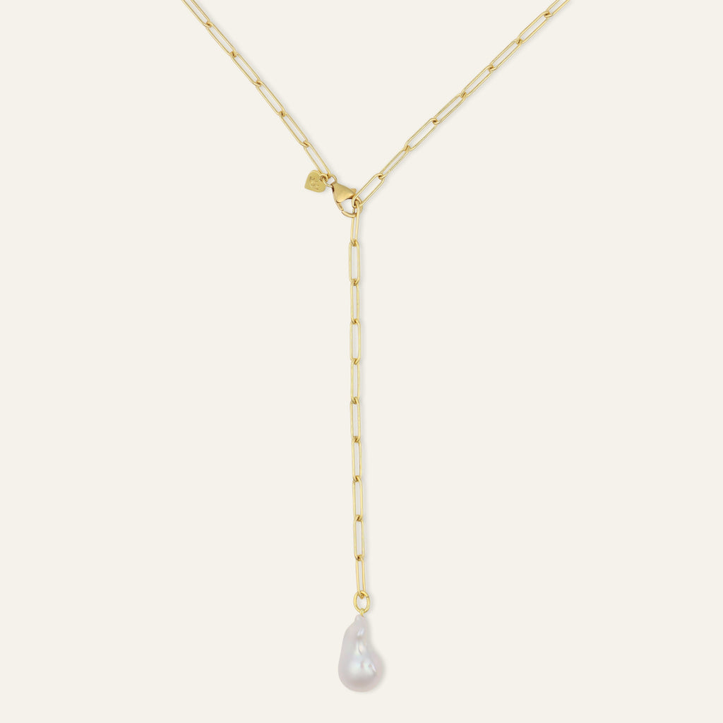 Long Link Lariat Starter Necklace