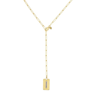 Long Link Lariat Starter Necklace