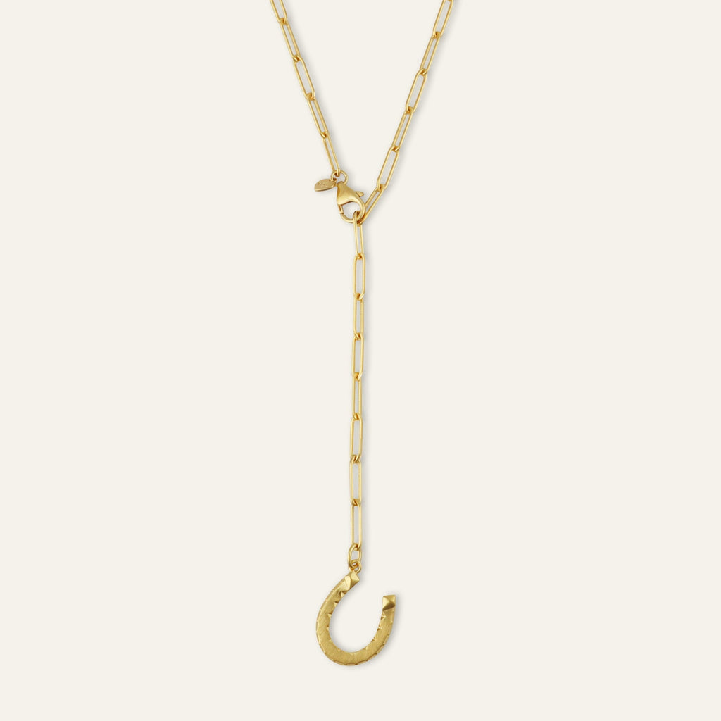 Fortuna Horseshoe Charm Lariat